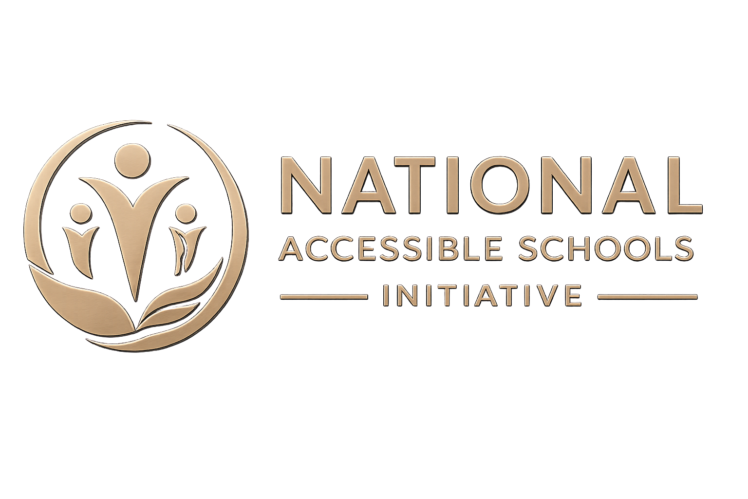 National Accessible Schools Initiative Logo. It has an icon and contains text that bears the name of the logo.